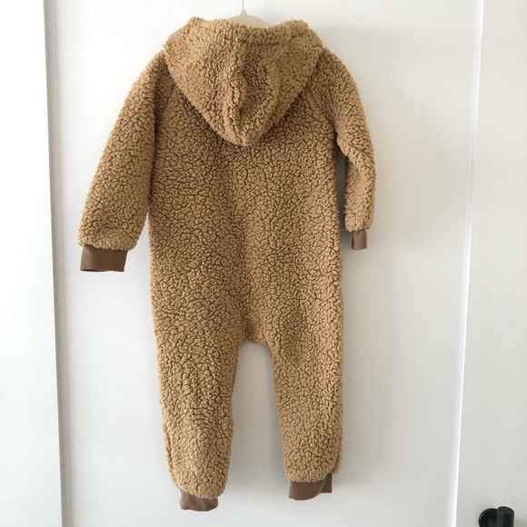 7 For All Mankind Baby Brown Sherpa Jumpsuit 24M - Picture 2 of 9